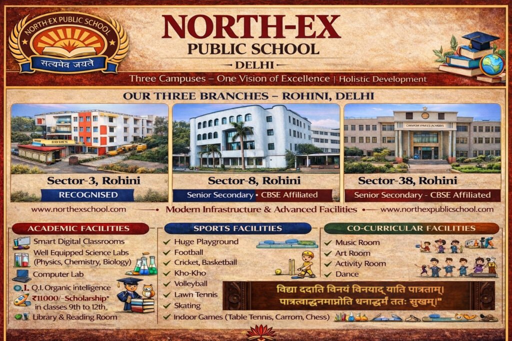 Learning Beyond Books
North-Ex Public School
The Pioneer of Child-Centred Learning & Educational Innovation